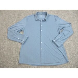 Ministry Of Supply Shirt Mens 2XL XXL Blue Button Up Apollo Performance Business